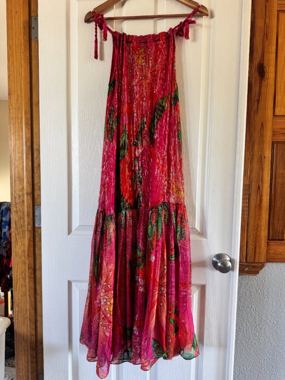 Farm Rio Pietra Maxi Dress Size Small, EUC, Shimmer - Picture 2 of 14